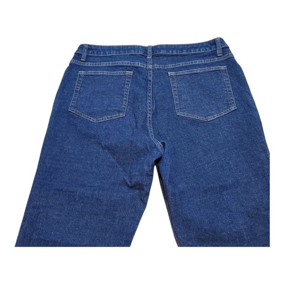 GAP SZ 16 Vintage Y2K Women's Cropped Bootcut Blue Jeans Classic Styling - Picture 4 of 7